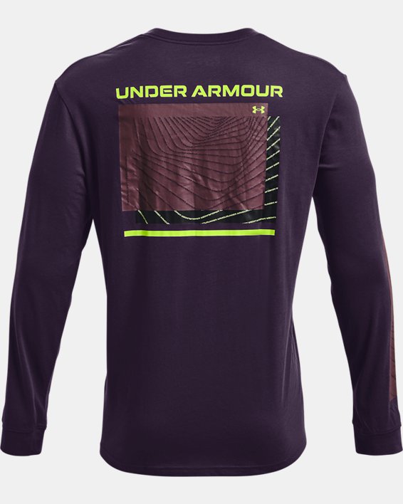 男士UA 21230 Swerve長袖T恤, Purple, pdpMainDesktop image number 5